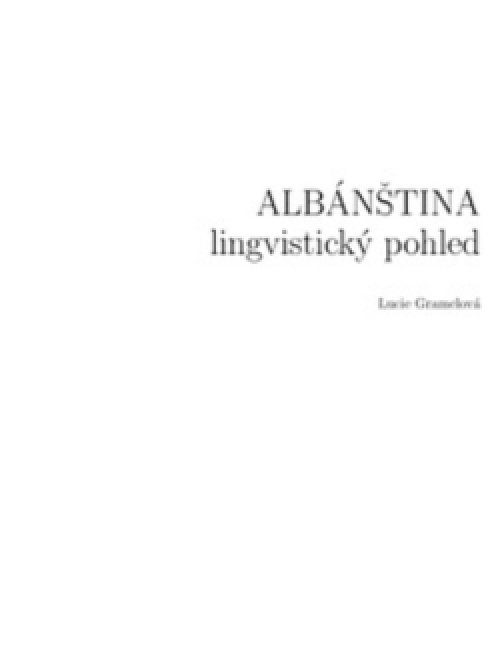 Albánština - lingvistický pohled